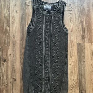 Abercrombie & Fitch Gray Cable Knit Dress